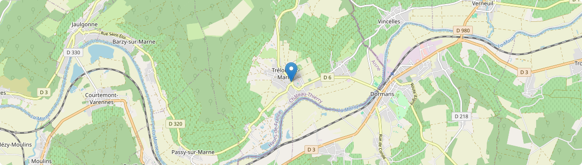 Trélou-sur-Marne - Carte