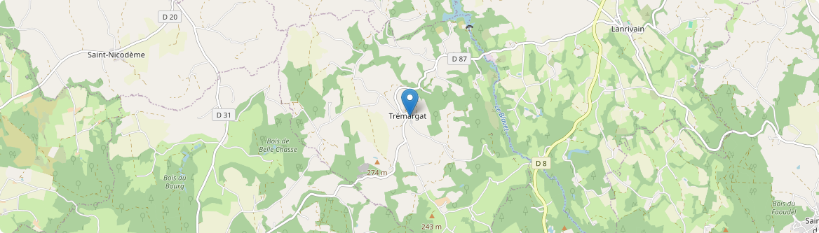 Trémargat - Carte