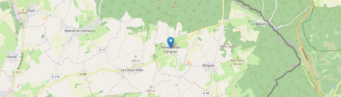 Tremblois-lès-Carignan - Carte