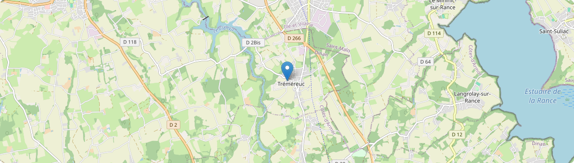 Tréméreuc - Carte