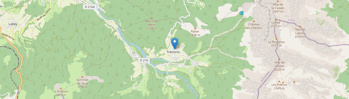 Tréminis - Carte