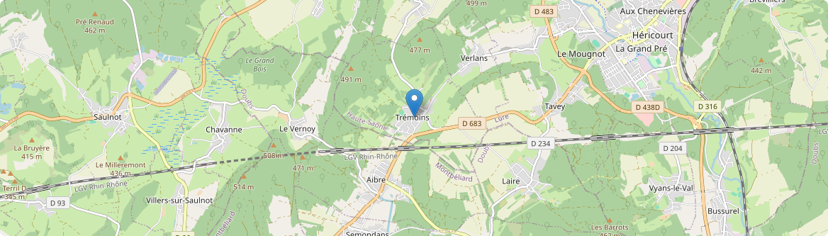 Trémoins - Carte