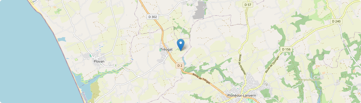 Tréogat - Carte