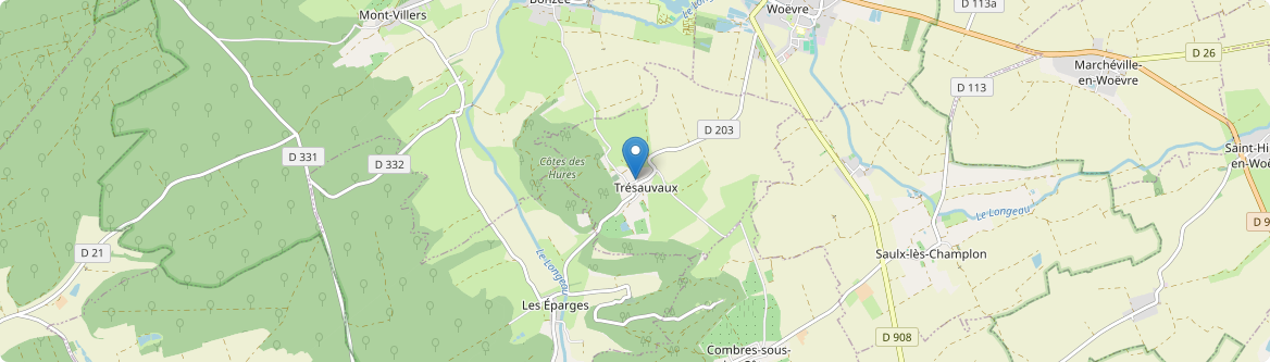 Trésauvaux - Carte