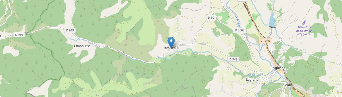Trescléoux - Carte
