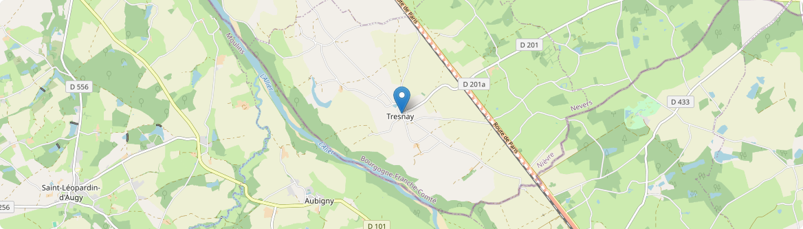Tresnay - Carte