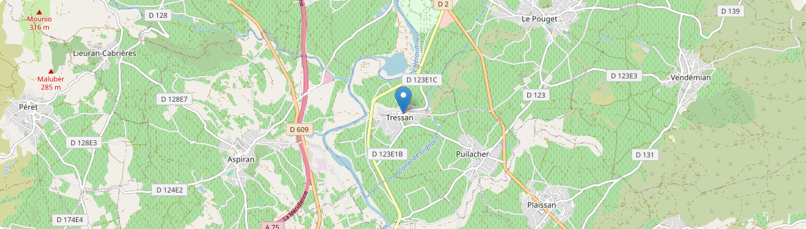 Tressan - Carte