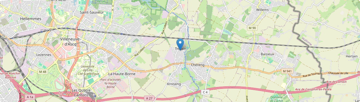 Tressin - Carte
