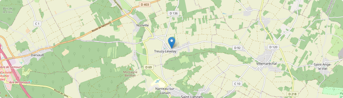 Treuzy-Levelay - Carte