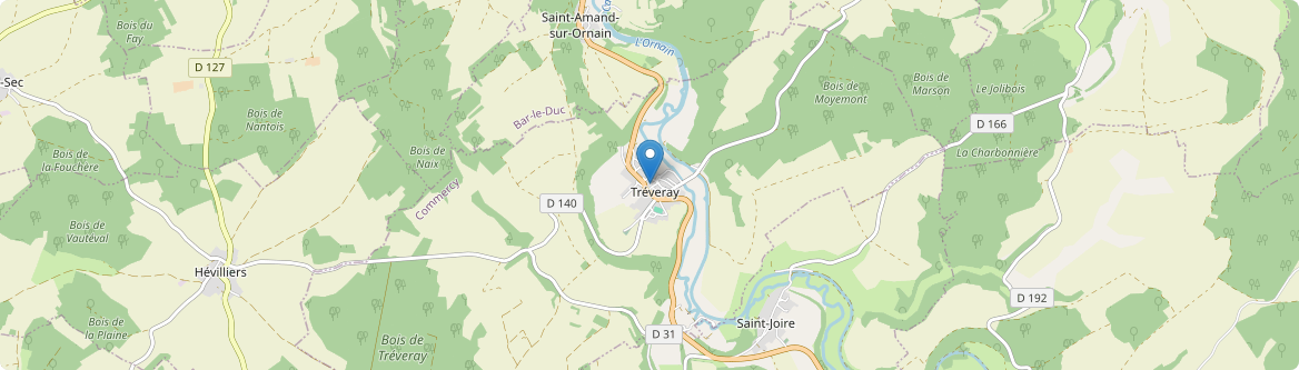 Tréveray - Carte