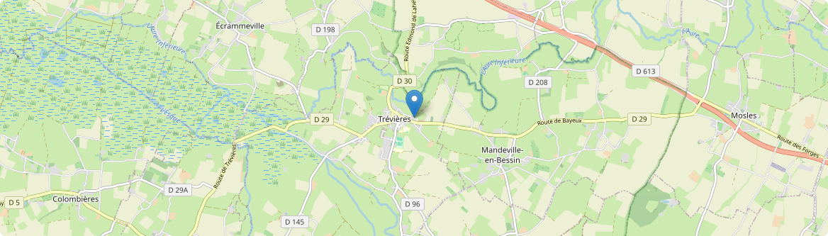 Trévières - Carte