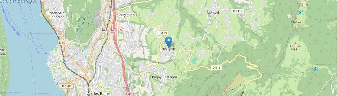 Trévignin - Carte