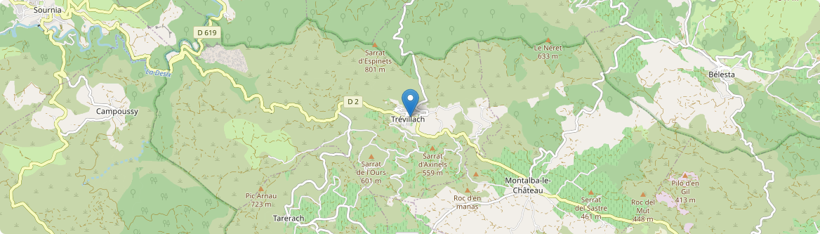 Trévillach - Carte