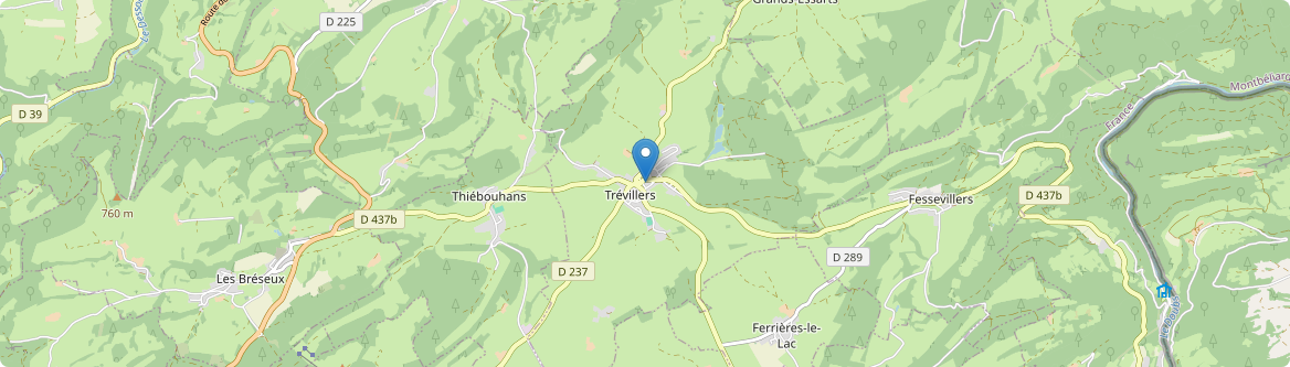 Trévillers - Carte