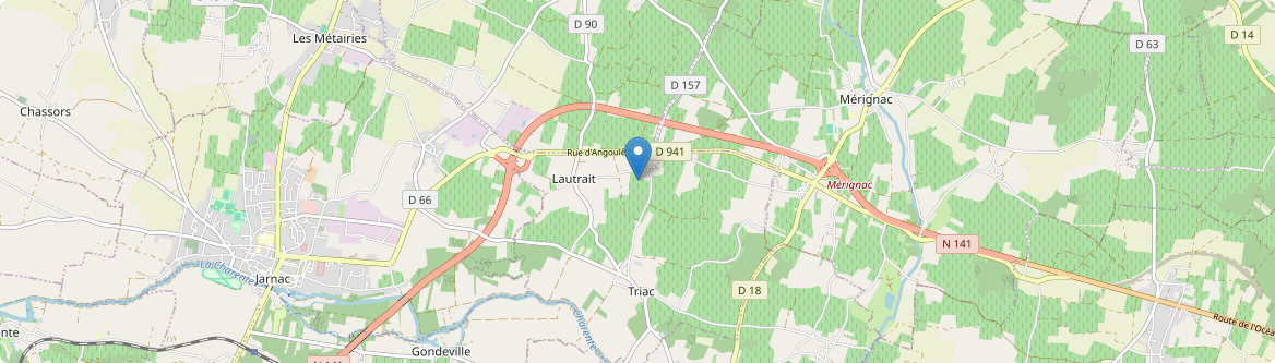 Triac-Lautrait - Carte