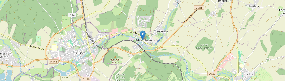 Trie-Château - Carte
