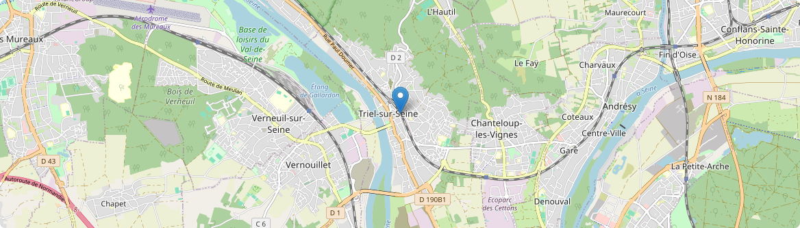 Triel-sur-Seine - Carte