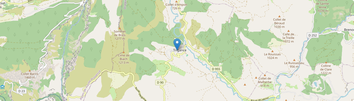 Trigance - Carte