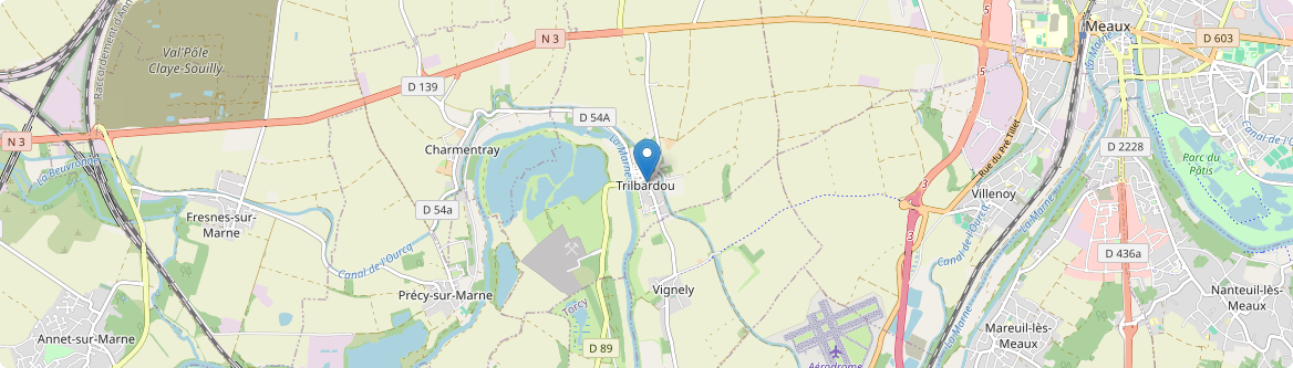 Trilbardou - Carte