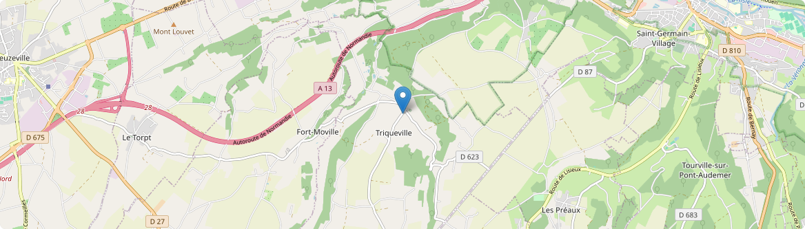 Triqueville - Carte