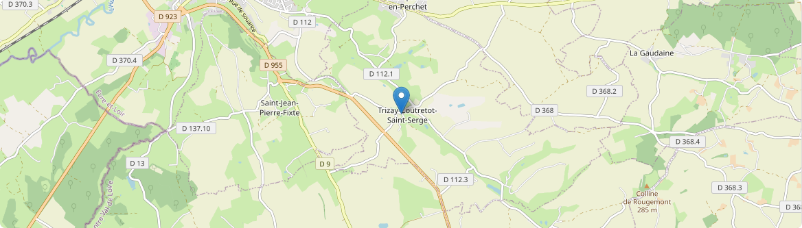 Trizay-Coutretot-Saint-Serge - Carte