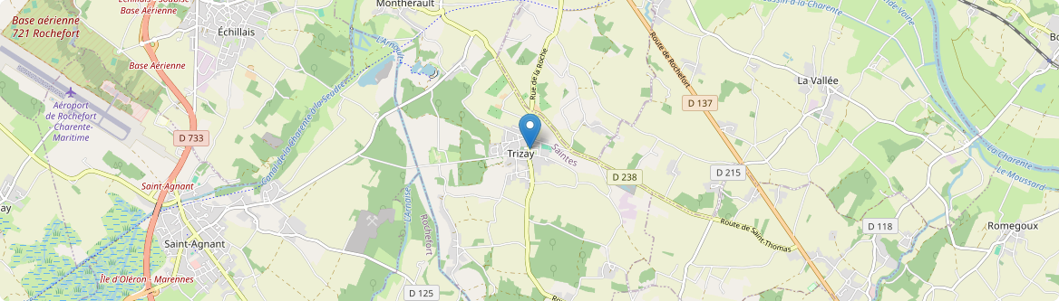 Trizay - Carte
