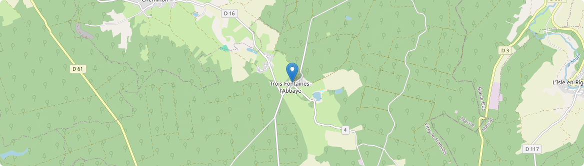 Trois-Fontaines-l'Abbaye - Carte