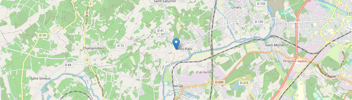 Trois-Palis - Carte