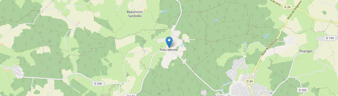 Trois-Vèvres - Carte