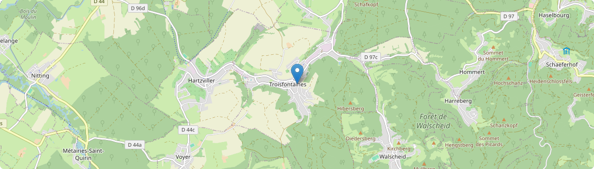 Troisfontaines - Carte