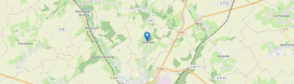 Troisvaux - Carte