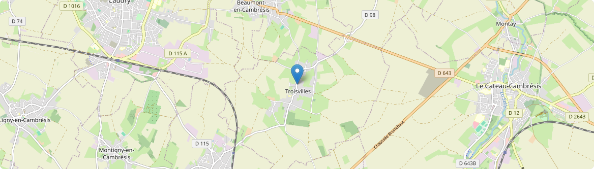 Troisvilles - Carte