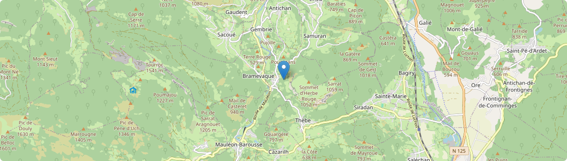 Troubat - Carte