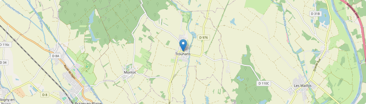 Trouhans - Carte