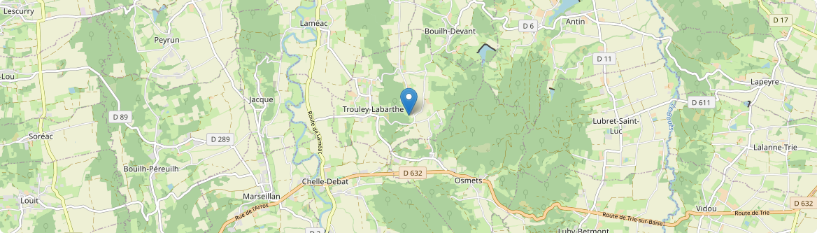 Trouley-Labarthe - Carte