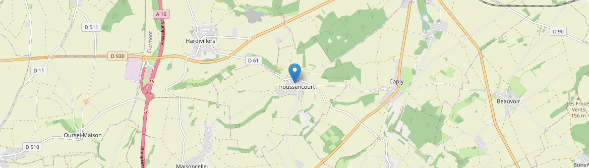 Troussencourt - Carte