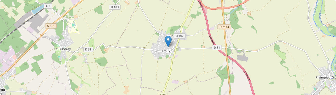 Trouy - Carte