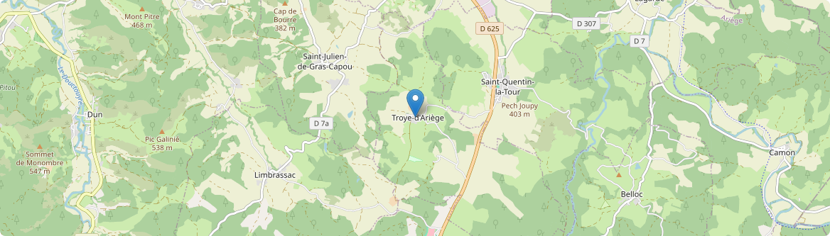 Troye-d'Ariège - Carte