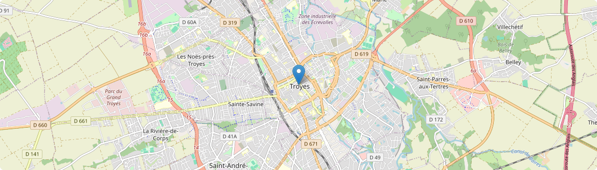 Troyes - Carte