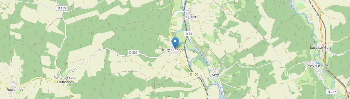 Trucy-sur-Yonne - Carte