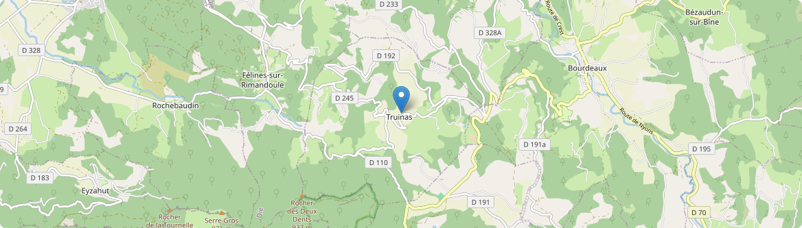 Truinas - Carte