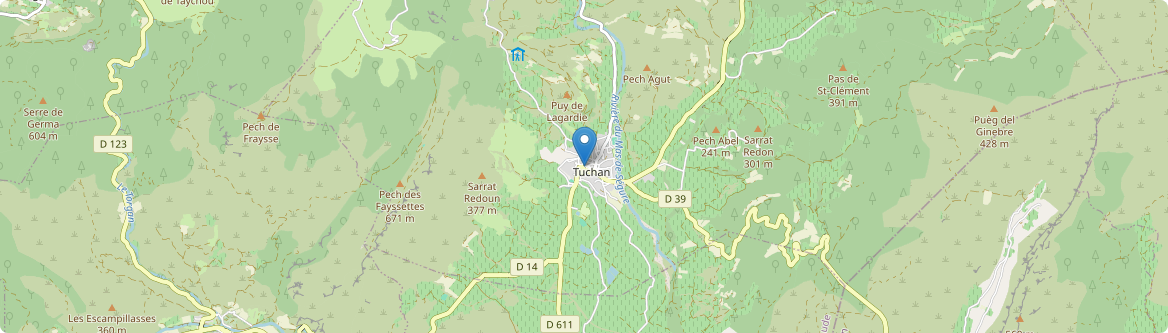 Tuchan - Carte