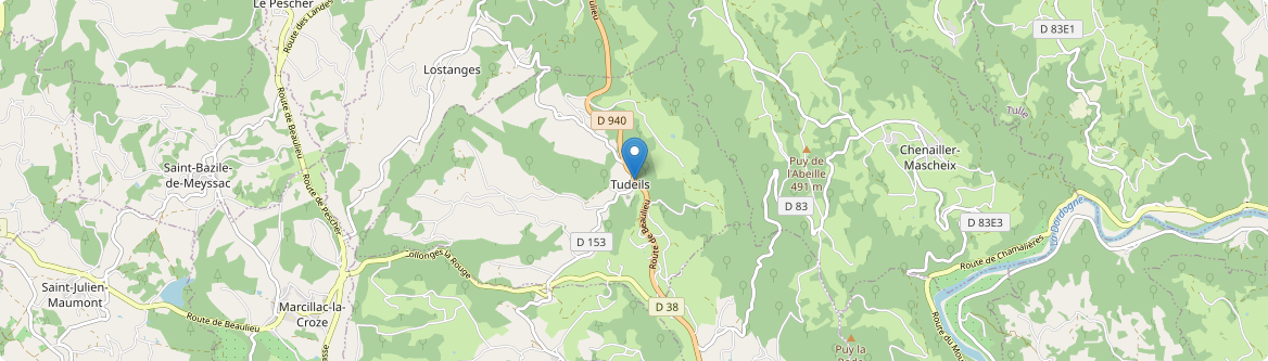 Tudeils - Carte