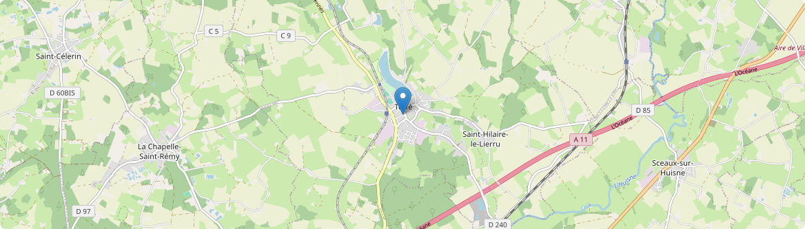 Tuffé Val de la Chéronne - Carte