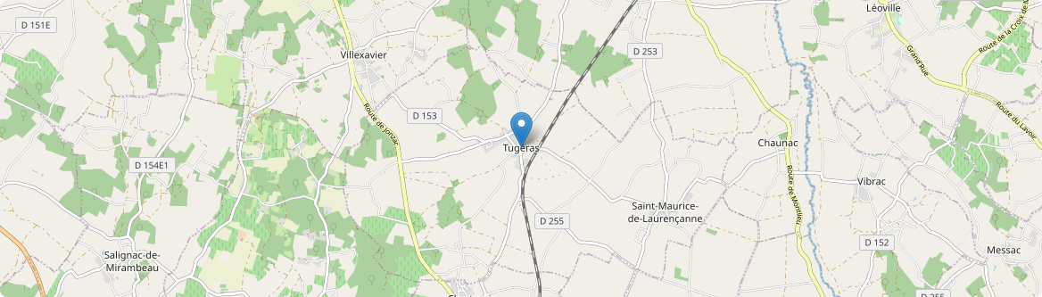 Tugéras-Saint-Maurice - Carte