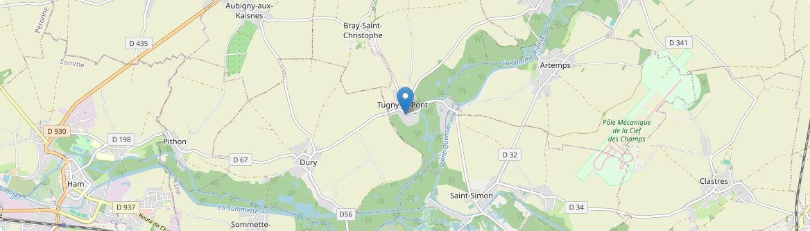 Tugny-et-Pont - Carte
