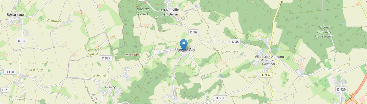 Ugny-le-Gay - Carte