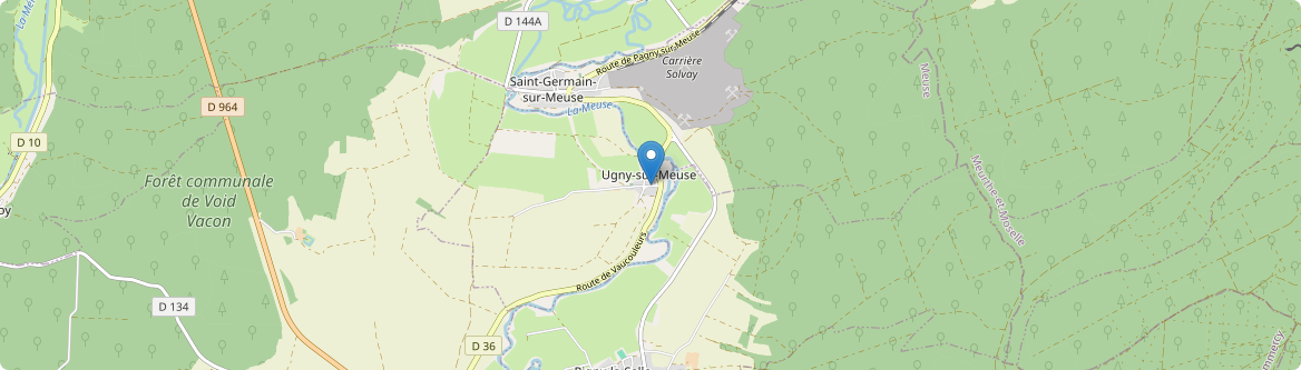 Ugny-sur-Meuse - Carte