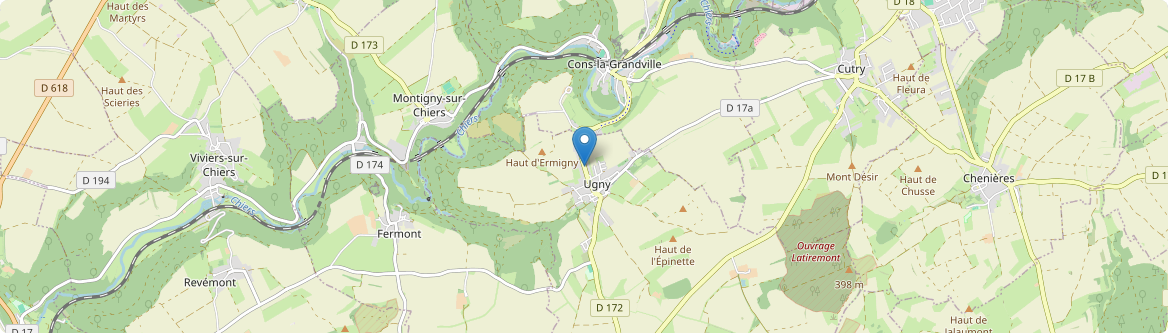 Ugny - Carte
