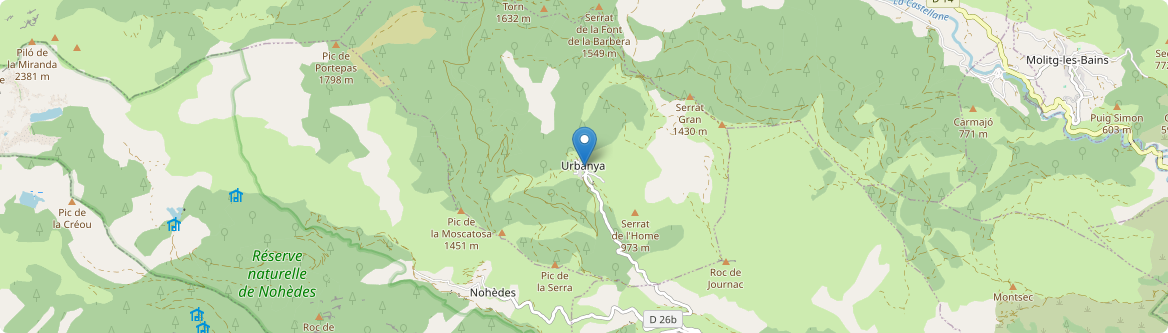Urbanya - Carte